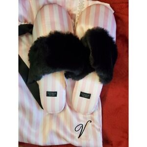 Victorias secret slippers small new bag